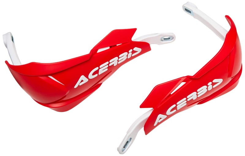 Acerbis 22397.343 Moto Hand Guards, Red/White, Size Unifit - Image 1